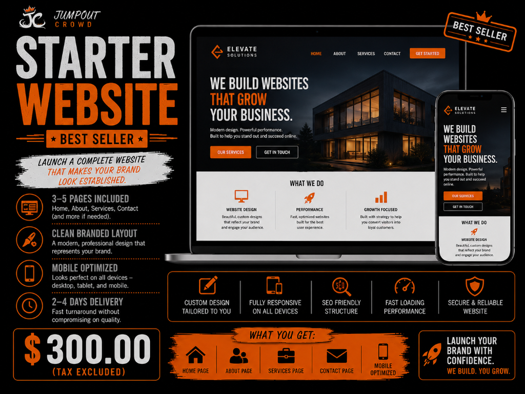 Starter Website (BEST SELLER)